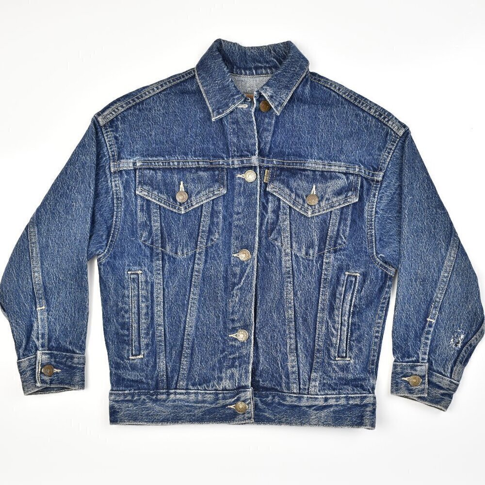 Youth Kids Vintage Levi's Denim Trucker Jacket - S - Picture 1 of 8